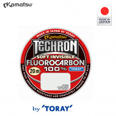 Kamatsu Fluorocarbon menet 100% Techron Soft Invisible 20m 0,104mm Toray Japan