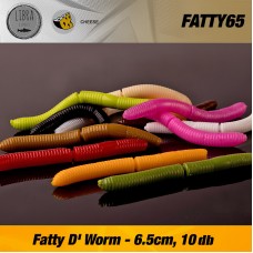 LIBRA Fatty D-Worm 65mm Cheese gumicsali 10db/cs