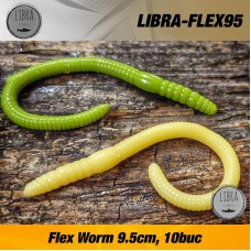LIBRA FLEX WORM 95mm Cheese gumicsali 10db/cs