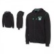 Madcat Badge Logo Zip Black Caviar kapucnis felső