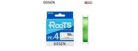 ROOTS X4 fonott zsinór 0.132mm Light Green 150m 5.2kg  